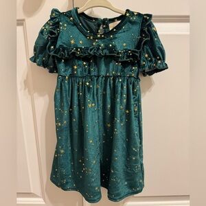 Emerald Green Velvet Dress